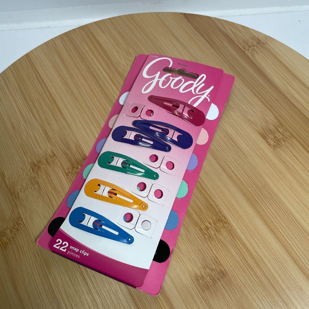 Goody Multicolor Metal Contour Snap 2" Hair Clips 2017 Retro Hair Accessories